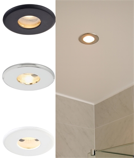 Mains IP65 Fire Rated Recessed Downlight - 4 Finishes