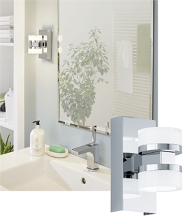 Twin LED Wall Light For Bathrooms
