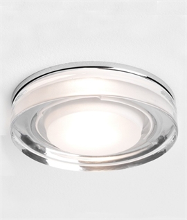 Mains Recessed Decorative Glass Downlight IP65