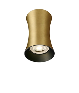 Hourglass-Shaped Cylindrical Body Surface-Mounted Ceiling Downlight - GU10 Lamps