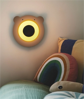 Bear Wall Light with Illuminated Nose 
