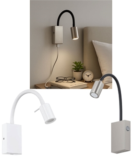Bedside reading light with USB charging - Flexible LED
