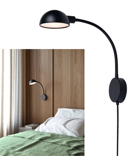 Flexible Arm Reading Wall Light - Great for Study, Library or Bedside Light
