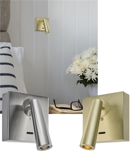 Designer Bedside Reading Light - Surface Mounted in a Great Choice of Colours 