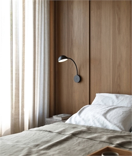 Flexible Arm Reading Wall Light - Great for Study, Library or Bedside Light