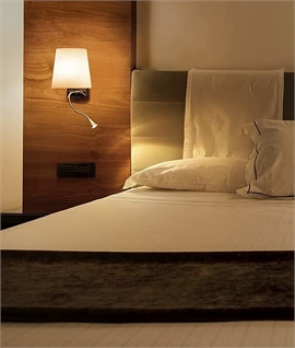 Bedside Reading LED Lamp with Frosted Glass Shade