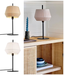 Bell Shape Pleated Shade Table Lamp