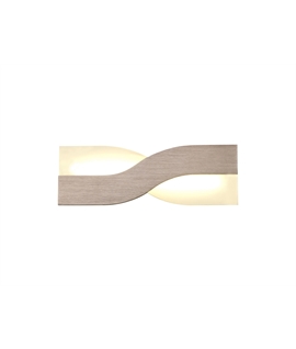 Bellof Wall Lamp, 1 x 8W LED, 3000K, 640lm, Brushed Brown-Frosted White, 3yrs Warranty