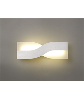 Bellof Wall Lamp, 1 x 8W LED, 3000K, 640lm, Brushed Aluminium-Frosted White, 3yrs Warranty
