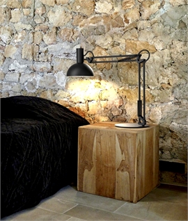 Adjustable Metal Light with Clamp - Use as Table or Wall Light