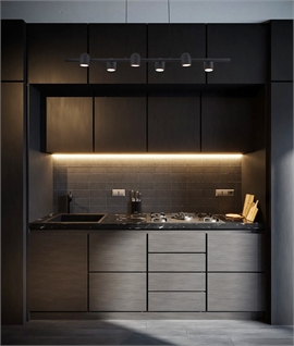 Linear 6 Light Suspended Spotbar Pendant - 2 Finishes