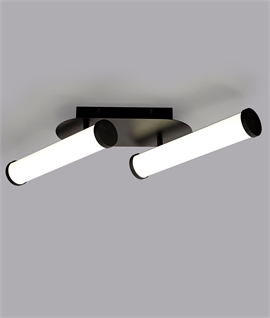 Double Adjustable Lamp LED Ceiling Light IP44 Rated - 2 Options 