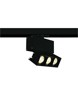 Black Adjustable Linear 12W COB LED Track Spotlight