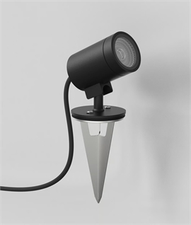 Black Adjustable LED Ground Spike Light IP65 Rated