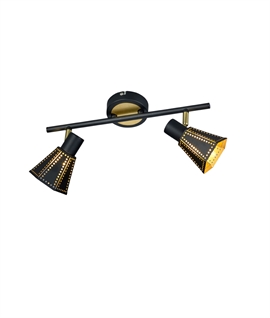 Art Deco Style Adjustable Spot Bars - 2 or 4 Light