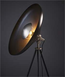 Industrial-Style Adjustable Tripod Floor Lamp with Diffuser
