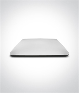 Square Slim Profile LED Ceiling Light - Black & Opal 50w 