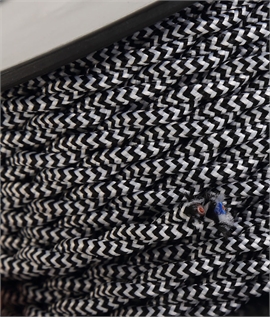 25m Roll Wave & Stripe Braided Twisted 2 Core 0.75mm - 4 Options 25m Roll Wave & Stripe Braided Twisted 2 Core 0.75mm - 4 Options