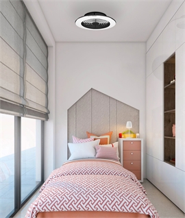 LED Ceiling Fan - Reversible with Remote Control 