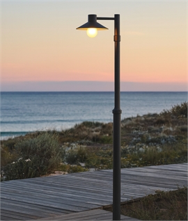 Coastal Resistant Black Scandi-Style Lamppost Light 