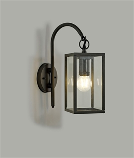 Exterior Graphtie Black Hanging Wall Lantern IP54 Rated