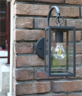 Exterior Graphtie Black Hanging Wall Lantern IP54 Rated