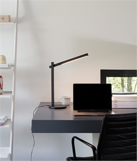 Pivoting LED Desk Lamp - Chic Matt Black or Gloss White