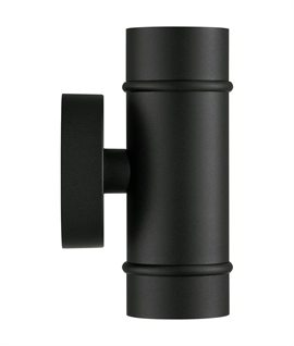 Black IP54 Up & Down Exterior Wall Light
