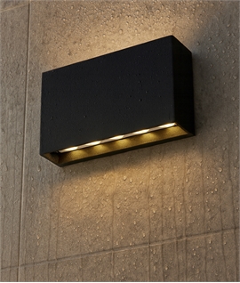 Slim Design LED CCT Variable Wall Light - Anthracite - IP65 Rated