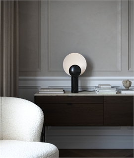 Marble Base Table Lamp with Reflective Shade