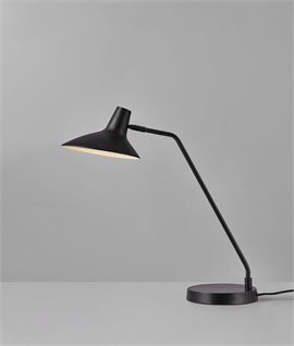 Sleek and Modern Black Adjustable Table Light - Touch Switch