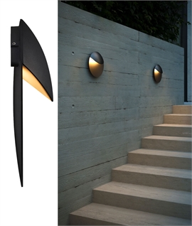 No Glare LED Black Exterior Wall Light - Corrosion Resistant