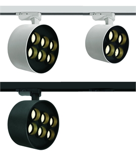 LED Track Adjustable Spotlight - White or Black 