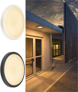 LED Bulkhead for Bathrooms & Exteriors with Microwave Motion Sensor