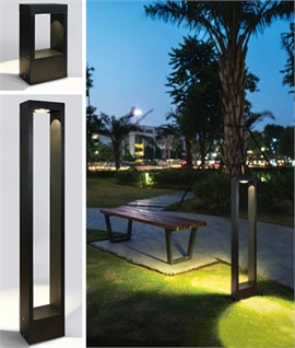 Zero Glare Modern Minimalist Exterior Bollard - 2 Sizes