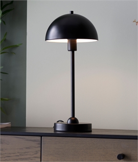 Scandi-Style Dome Shade Table Lamp - 3 Colours