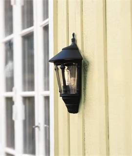 Flush Mounted Exterior Light with Clear Glass