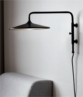 Balance - Black Modern Slimline Shade LED Wall Light