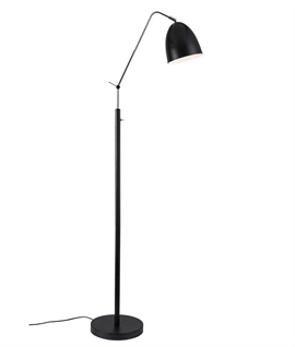 Adjustable Shaded Floor Lamp with Switch