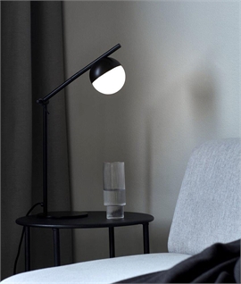 Danish Contemporary Adjustable Table Lamp - Globe Shade