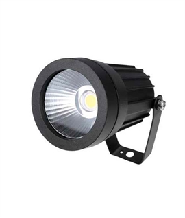 Compact Medium Beam Angle LED Spike Light in Black