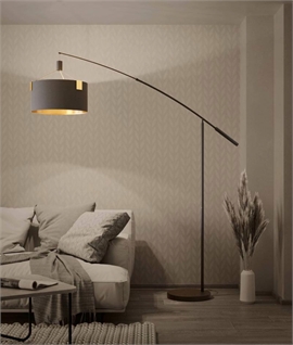 Black and Gold Counter Balance Floor Lamp