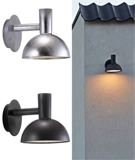 Chunky Industrial Style Exterior Bracket Wall Light - 2 Finishes