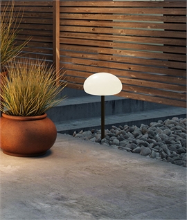 Opal & Black Spike Lawn Light - Rechargeable