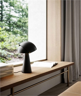 Danish Adjustable Shaded Table Lamp