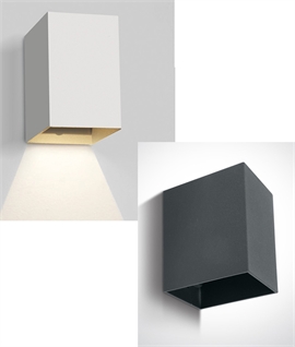 Outdoor LED Block Downlight for Walls - White or Anthracite
