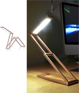 Rechargeable and Folding Desk Light - Blush Colour