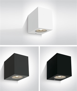 Budget Square Cube Wall Down Light - IP65 Rated