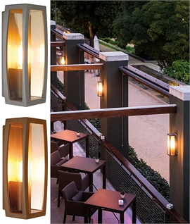 Exterior Box Light Flush Mounted- Grey or Rust Finish