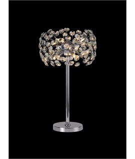 Boyd Table Lamp 6 Light G9 Polished Chrome-Crystal